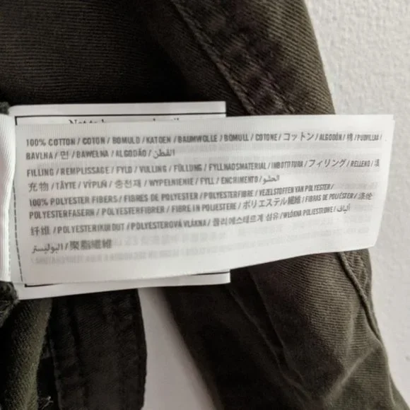 Abercrombie Military Utility Cargo Olive Green Women's Jacket Size Small - Picture 4 of 5